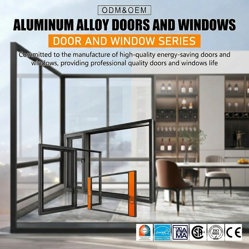 Aluminum Sliding Window Soundproof Double Glazed Insulated Tempered Glass Custom Size for Apartment Bedroom Projects Window