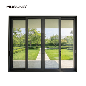 Large Sliding Glass Doors for Patio Aluminum Frame Thermal Insulation Double Glass Sliding Doors