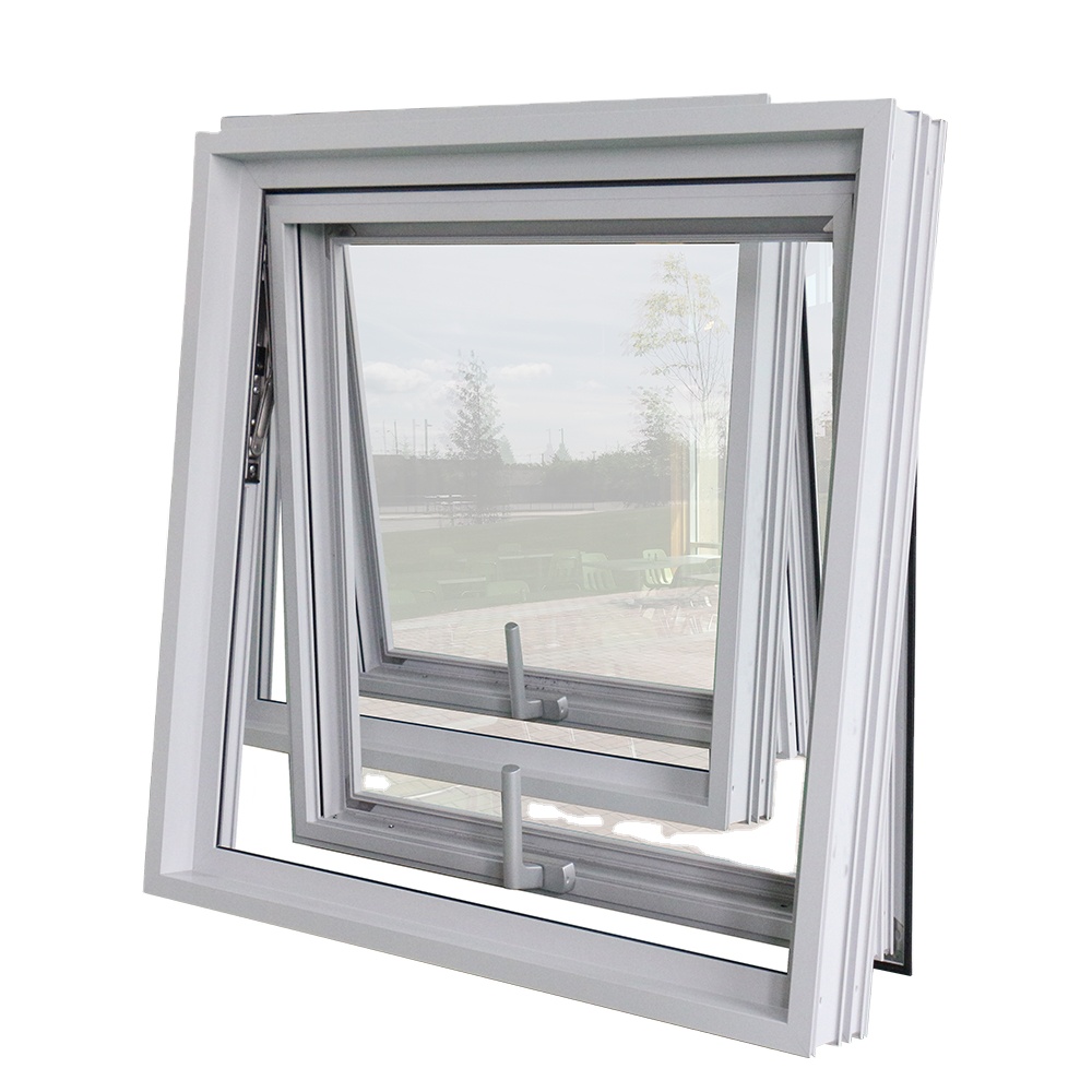 AAMA Certified Aluminum Awning Window Thermal Break LowE Glazing Energy Saving Insulated Soundproof for Bathroom Bedroom