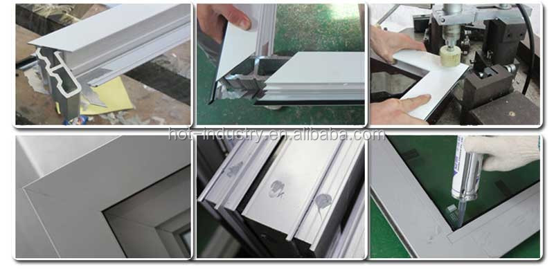 Factory Price Aluminum Half Glass Door Design Bathroom Entry Doors