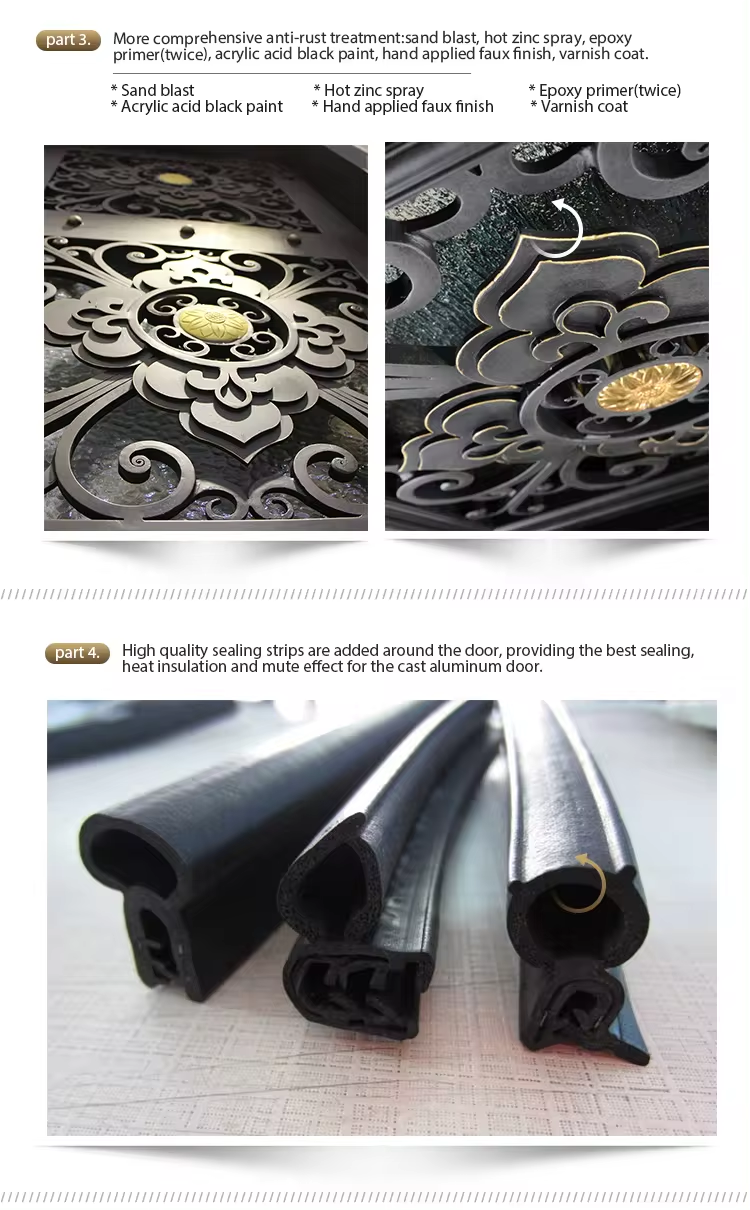 Forged French door finishing