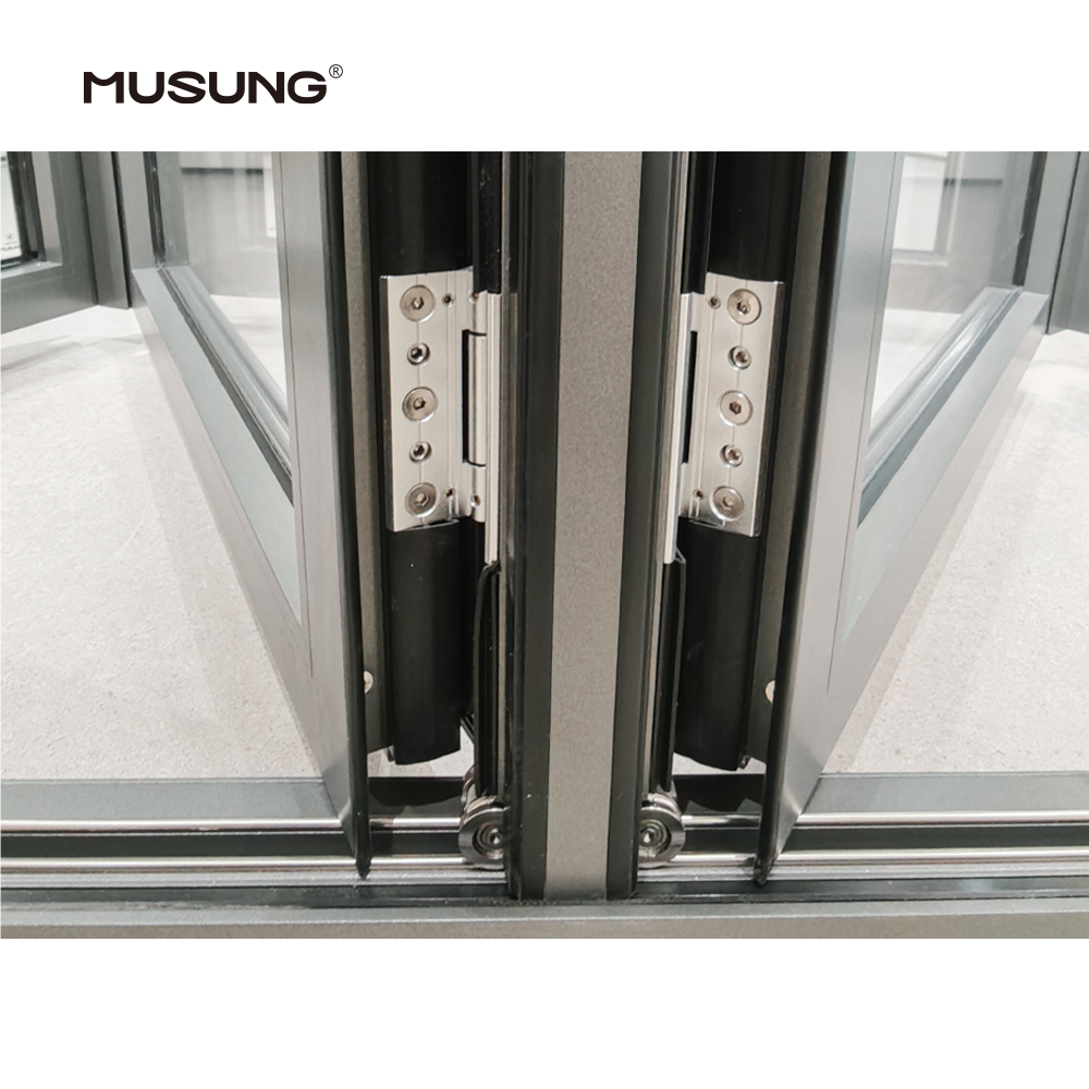 Balcony Accordion Bifold Door Design Exterior Aluminum Folding Patio Doors