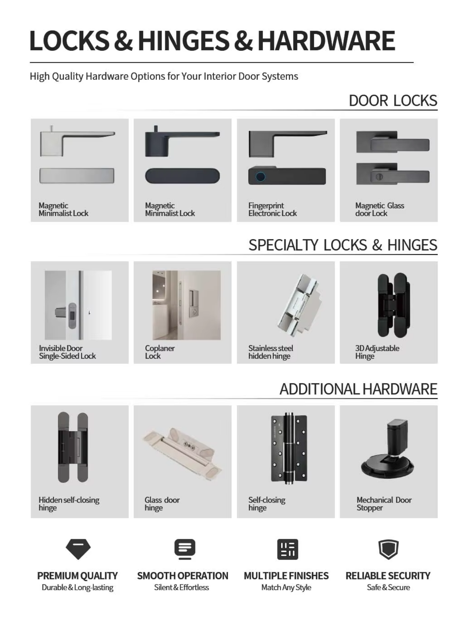 Villa Apartment Sound Insulation Frameless Aluminum Interior Swing Door with Paintable Calcium Silicate Slab Latex & Art Coating