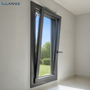 LANGE Customized Modern Double-Glazed Aluminum Tilt &amp; Turn Windows Inward &amp; Outward Tilt Window For Commercial Or Residential