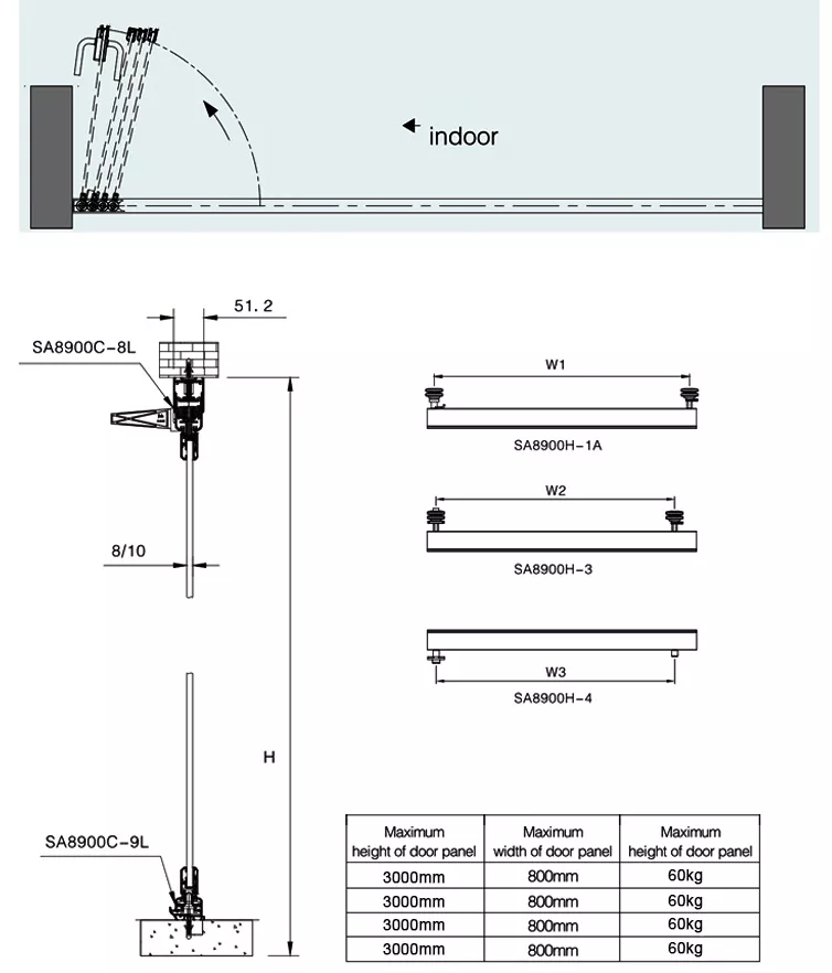 Glass Folding Door View