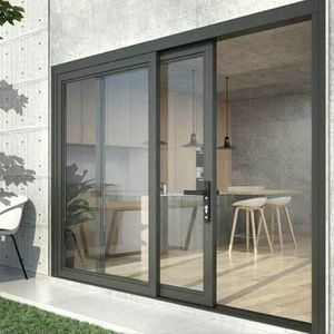 Customized High Quality Aluminium Double Tempered Glass Sliding Doors