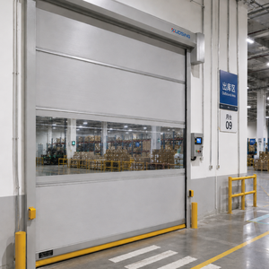 Heavy Industrial Rapid Door Fire Rated Safety Exit Warehouse Corridor