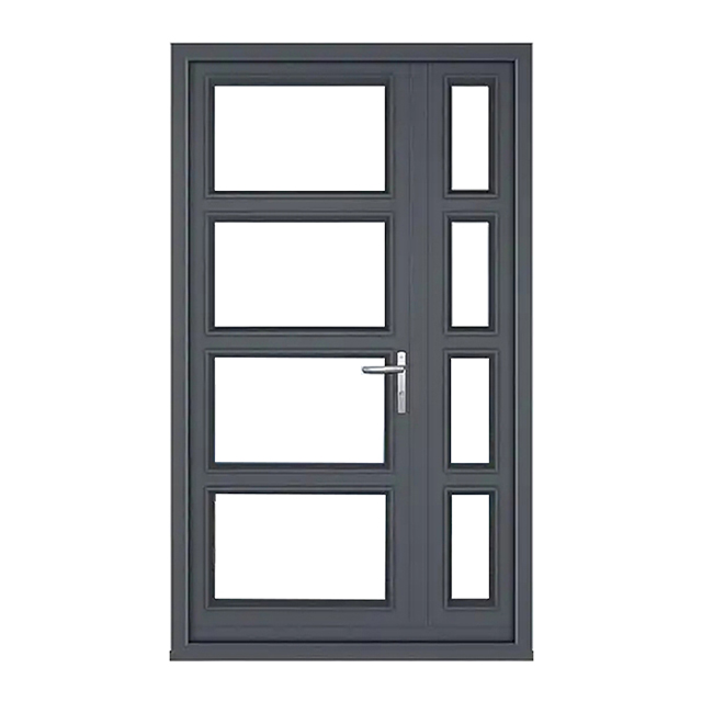 House Main Door Black Aluminium Profile Sliding Wardrobe Multi Sliding Front Door