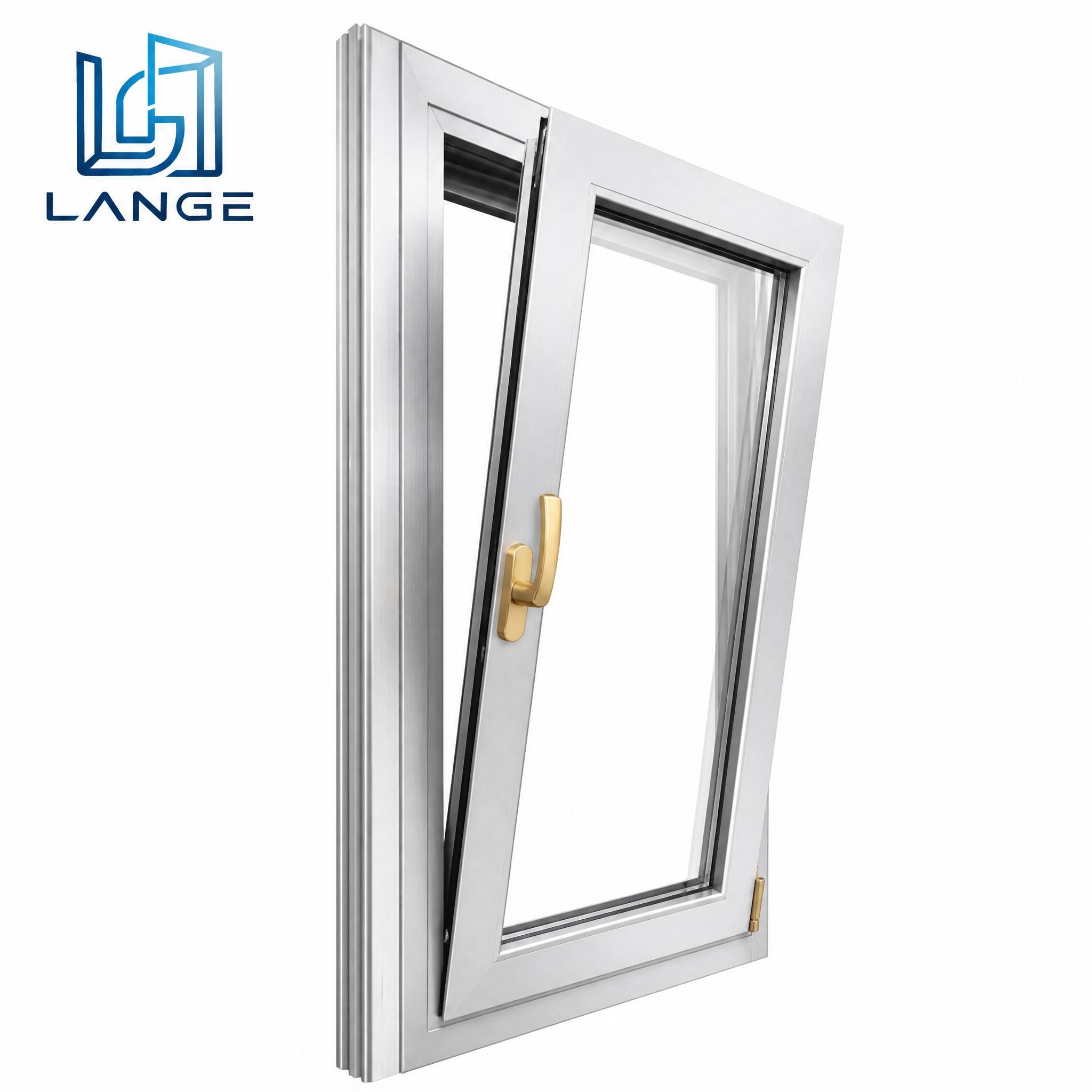 Premium 9.5mm Slim Frame Aluminum Window Inward Side Hung Tilt and Turn Soundproof Thermal Break Window for Luxury Villa