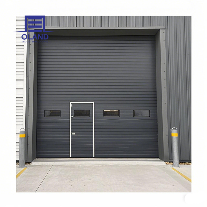 Wholesale High Quality Thermal Insulated Sectional Overhead Door Industrial With Vision Window for Warehouse