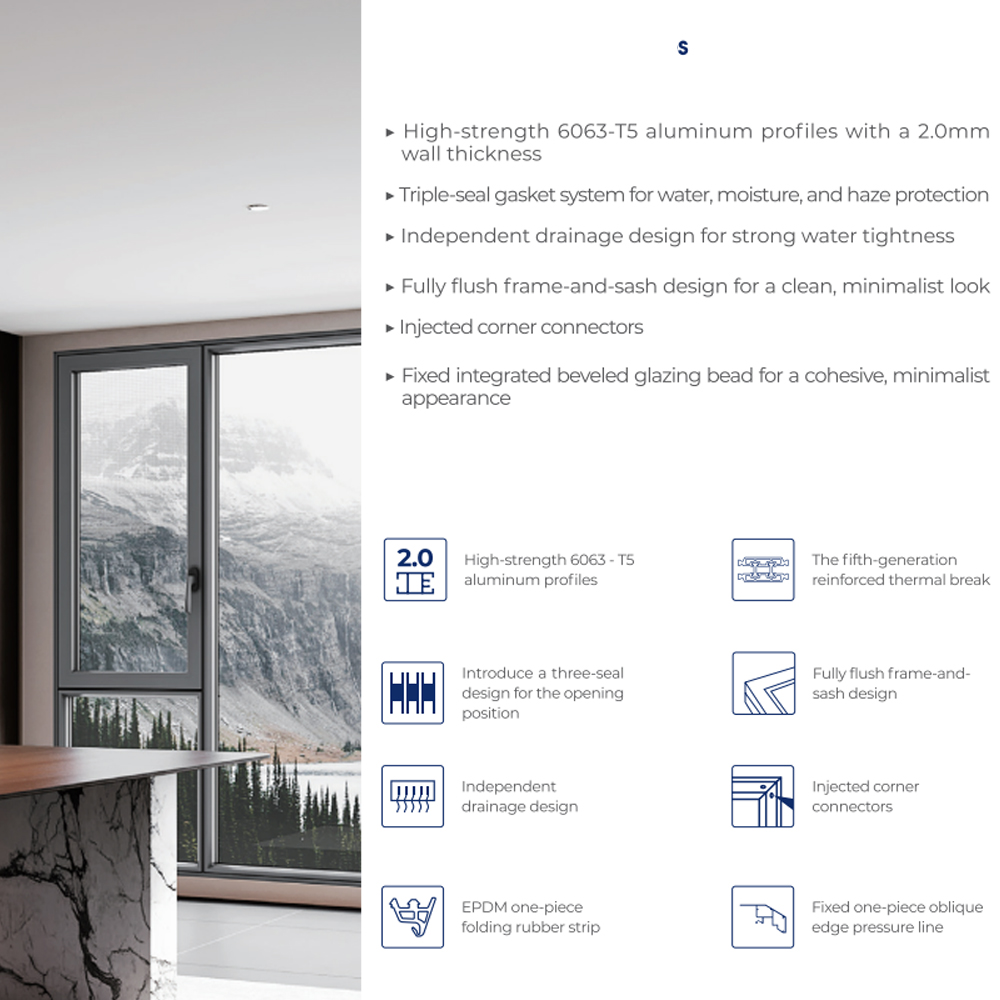 Wholesale Bulk Sourcing Casement Windows Outward Swing Aluminum Glass for Distributors Replacement Supply