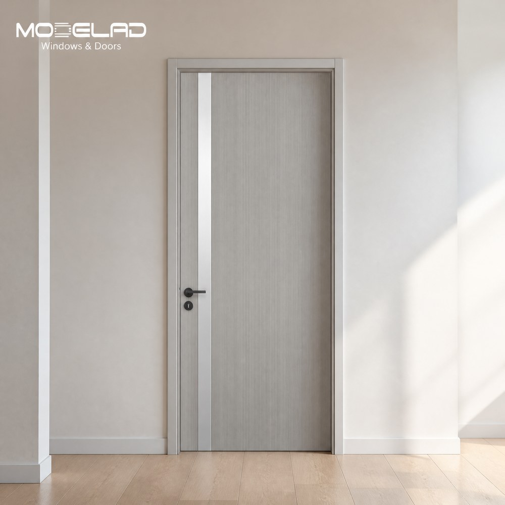 Fireproof Wood Composite Interior Aluminum Alloy Slab Doors with Emergency Exit Fire Rating for Office