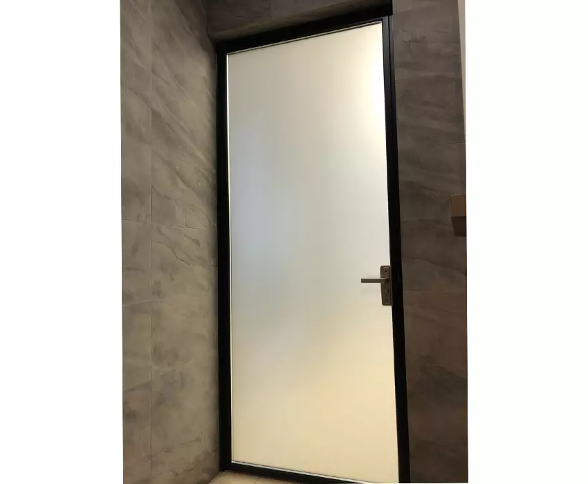Bath Room Door Glass Apartment White Double Glass Casement Aluminium Door Type