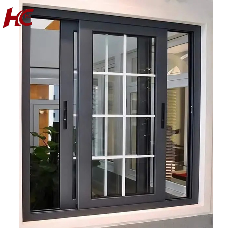 Aluminum Sliding Window Soundproof Double Glazed Insulated Tempered Glass Custom Size for Apartment Bedroom Projects Window
