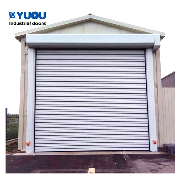 Customized Aluminum Alloy High Speed Door With Cover Box Shutter Door For Food Workshop