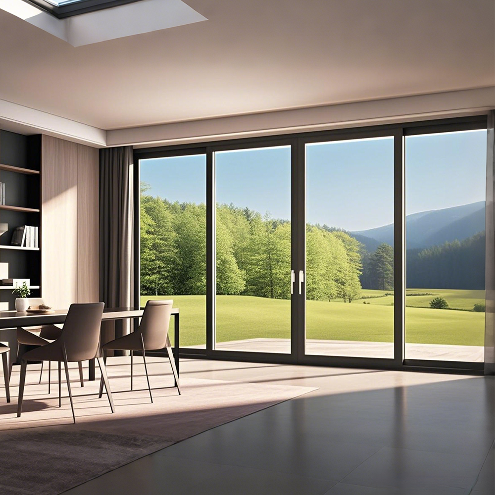 Customized Designs Soundproof Energy Saving Thermal Break Aluminum Sliding Door Low-E Glass Sliding Patio Door for House