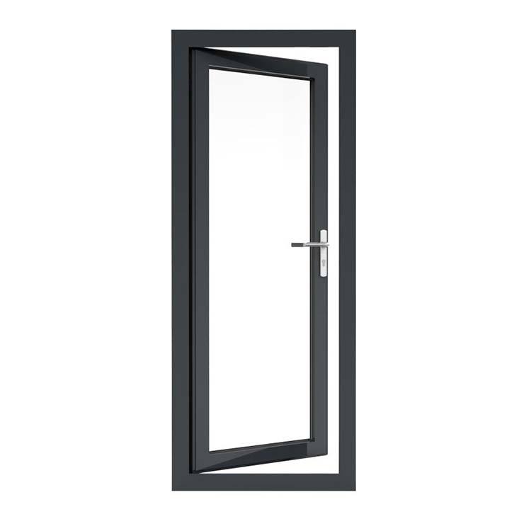 Swing Door For House Home Villa Apartment Hotel Exterior Aluminum Entrance Door Pivot Casement Modern Custom Residential