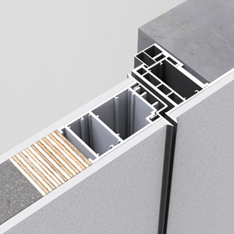 Villa Apartment Sound Insulation Frameless Aluminum Interior Swing Door With Paintable Calcium Silicate Slab Latex &amp; Art Coating