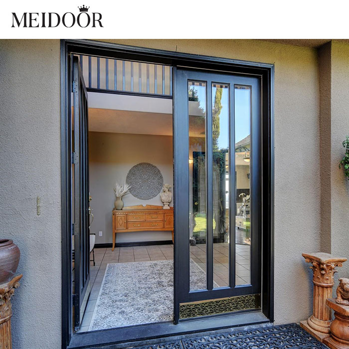 Villa Interior Aluminium Double Glazed French Door Kitchen Luxury Hotel Garden Veranda Entrance Casement Door