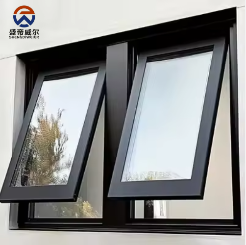 Privacy Built-in Blinds Aluminum Casement Window Double Glazed Insulated Glass Side Opening Window for Office