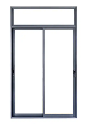 Aluminum Alloy Double Glass Swing Sliding Exterior Doors with Stainless Steel Screen Decoration Finished Surface