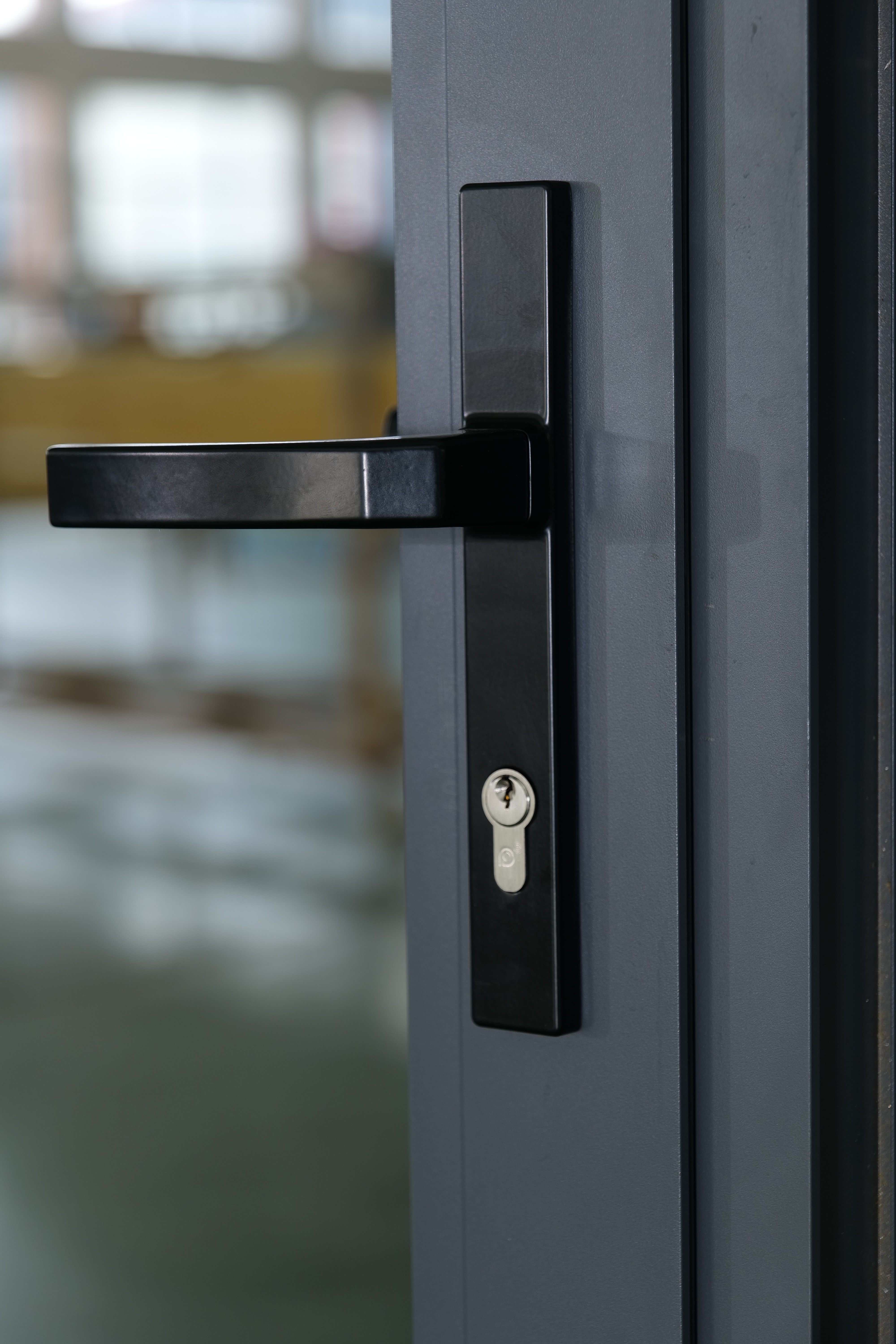 RG50 Casement Door Soundproofing Double Tempered Glass Aluminum Doors Slim Open Door for Home
