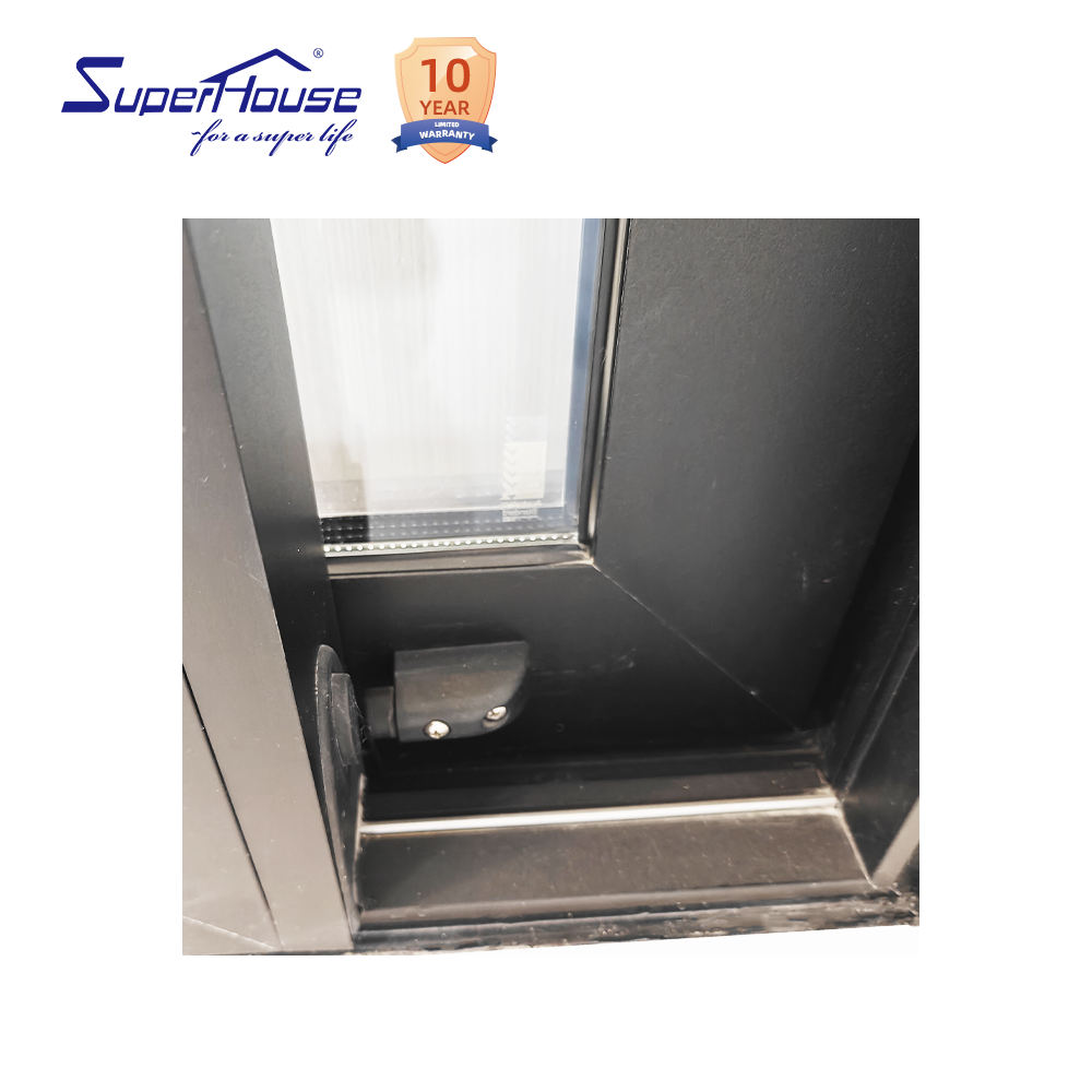 Superhouse For Villa Patio Doors Double Glazed Hurricane Impact Resistant Waterproof Modern Aluminium Sliding Doors