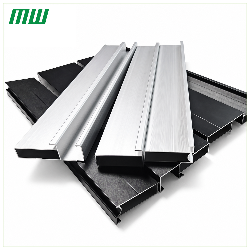Wardrobe Doors Cabinet Doors 6000 Series Alloy Aluminum Extrusion Glass Frame Door Profiles Aluminum Kitchen Cabinet Profile