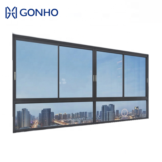 GONHO Hot Selling Sliding Mosquito Net Magnetic Screen Energy Efficient Custom Size Aluminum Alloy Doors Windows