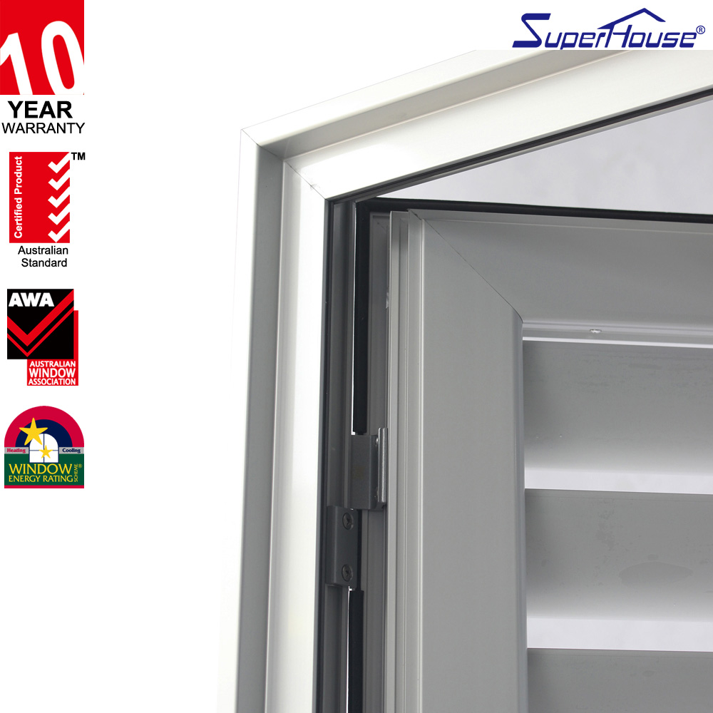 Superhouse Special Aluminium Exterior Aluminium Vented Loure Door With Chinese Best Workmanship