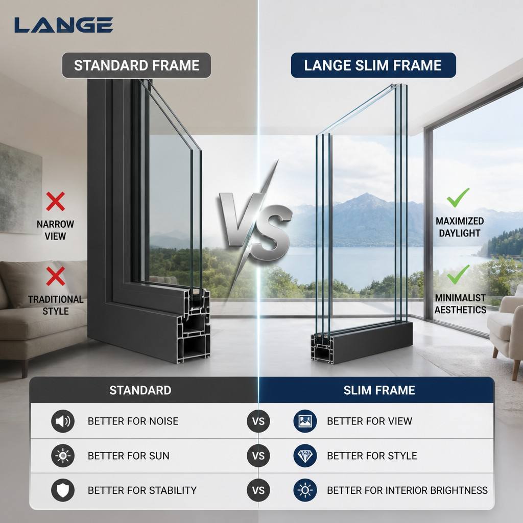 LANGE Luxury CE Certified Thermal Break Aluminum Tilt Turn Casement Windows Aluminum Alloy Windows Inward Opening Windows