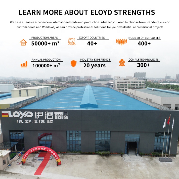 Eloyd Modern Simple Design Aluminum Casement Door Soundproof Waterproof Tempered Glass for Bedroom Toilet Kitchen Interior
