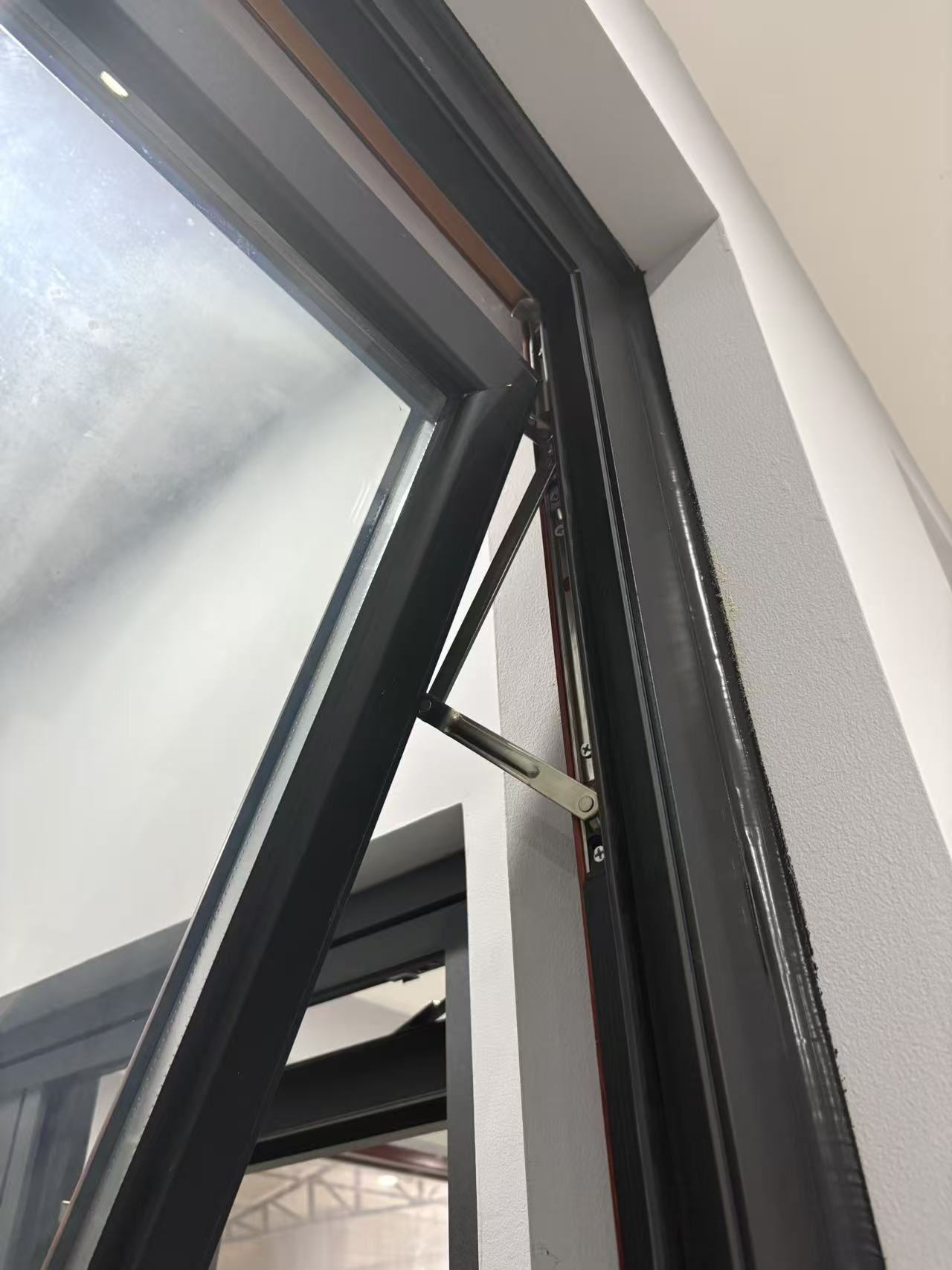 Thermal-Break Aluminum Alloy Outward Opening Hopper Window Triple Insulated Glass Sound Heat Insulation for Homes Villas