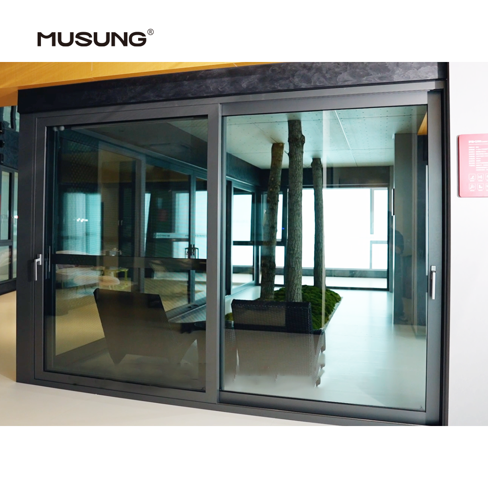 Large Sliding Glass Doors for Patio Aluminum Frame Thermal Insulation Double Glass Sliding Doors