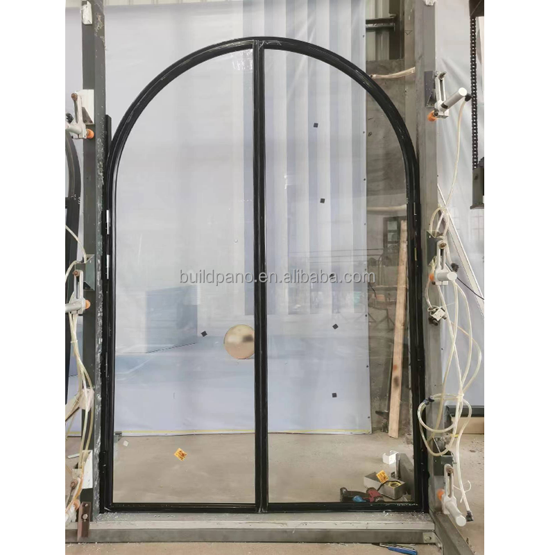 Wholesale Factory Aluminum Grille Arched Doors Soundproof Residential Indoor Design for Supermarket Apartment Exterior Hall
