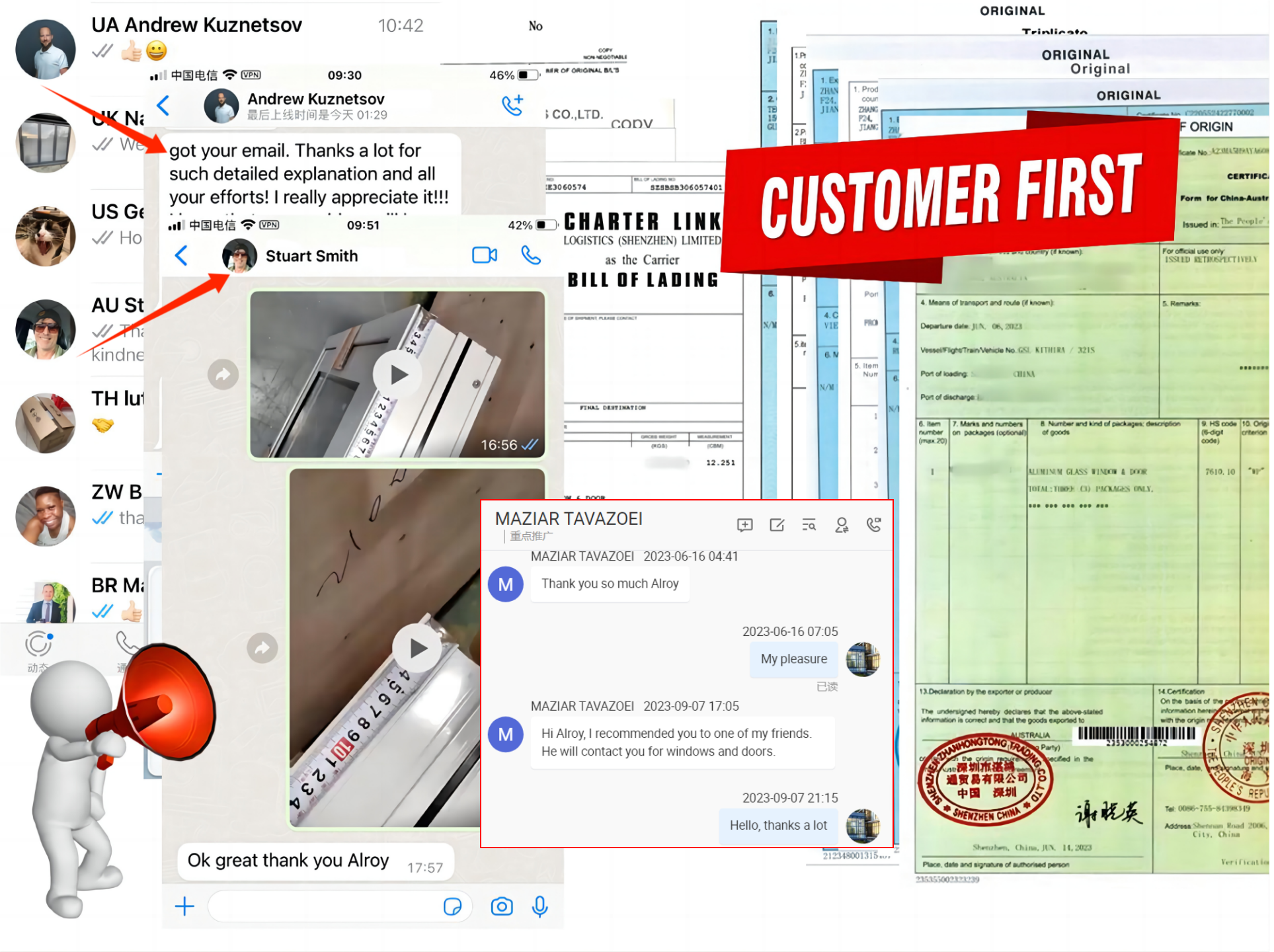 Customer Visits and Cooperation