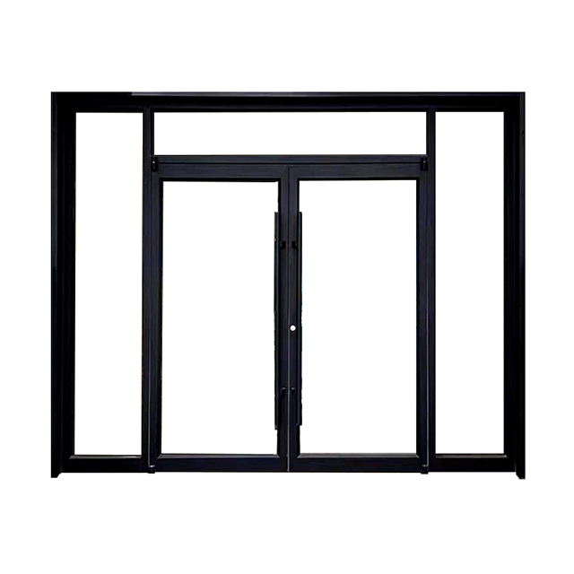 House Main Door Black Aluminium Profile Sliding Wardrobe Multi Sliding Front Door