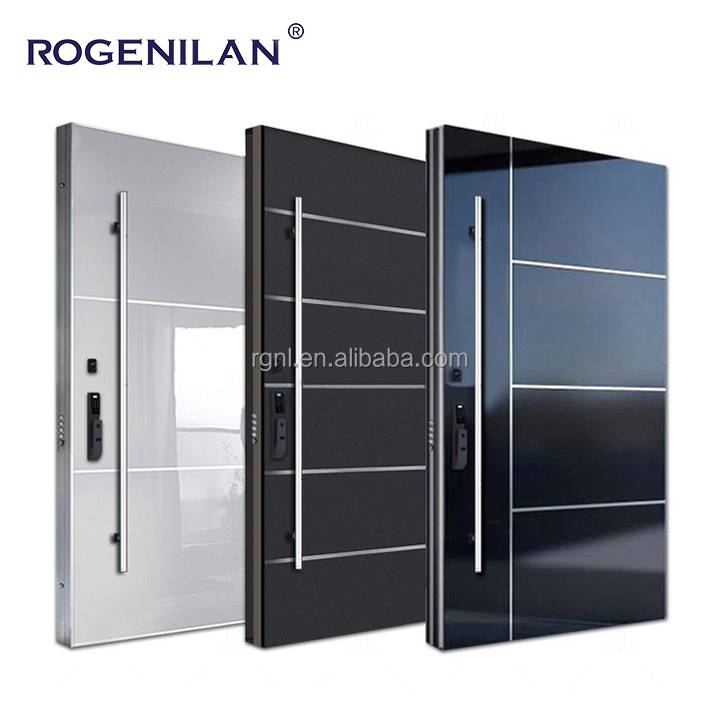 High Quality House Cast Aluminium Front Entry Swing Door Modern Residential Security Entrance Doors for Sale
