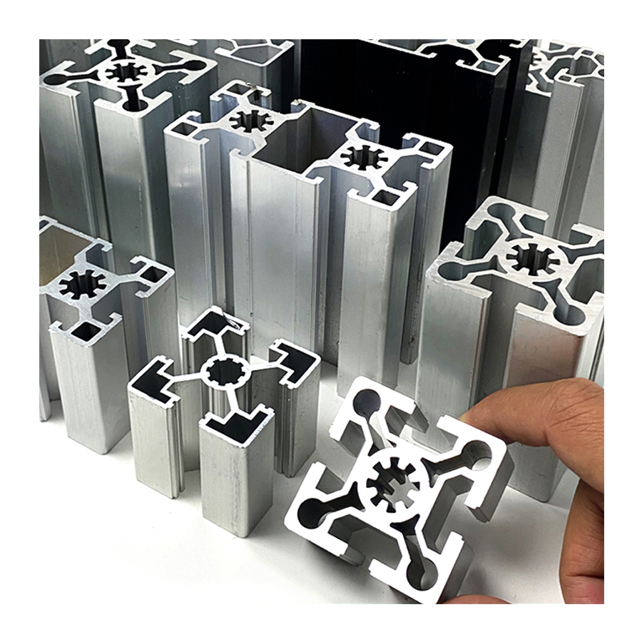 Hot 6000 Series Aluminum Profile Glass Bottom Slim Frame For Windproof Sliding Door Custom Cut Windows &amp; Doors