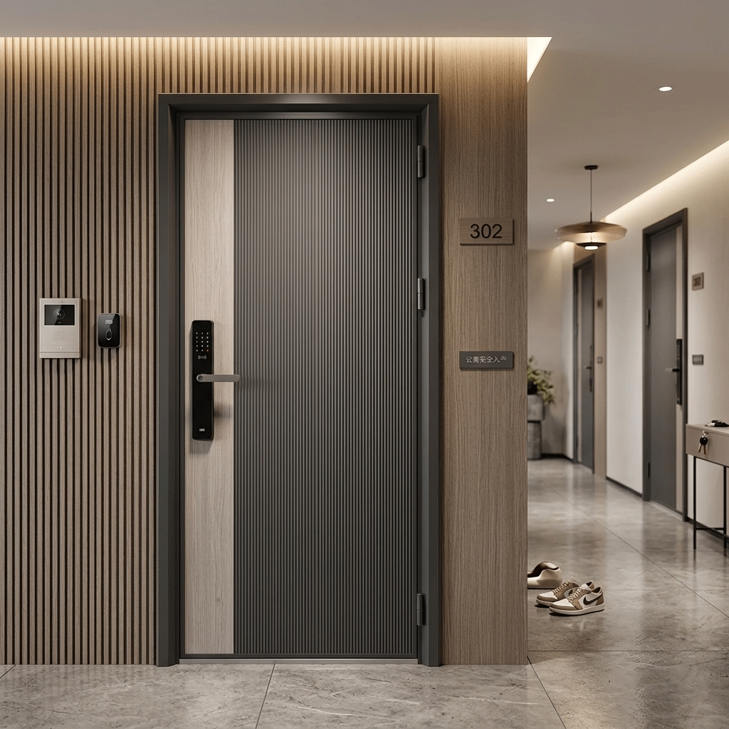 Entrance Exterior Doors Security Doors Metal Fire Rated Main Galvanized Steel Soundproof Front Entry Doors for Houses Home
