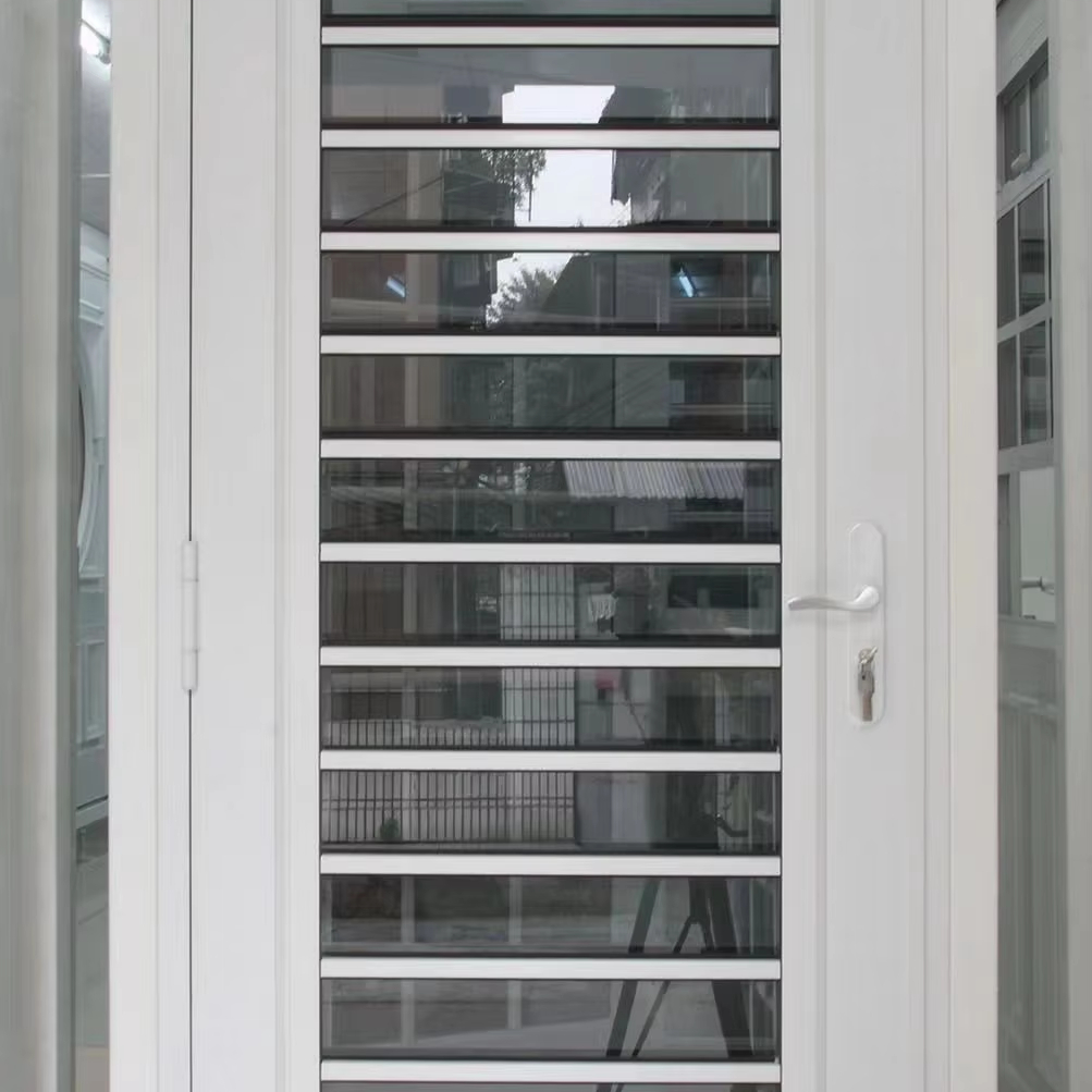 TOMA Aluminum Glass Louver Windows Aluminium Louver Door High Quality Rotatable Aluminum Glass Shutter Windows Doors