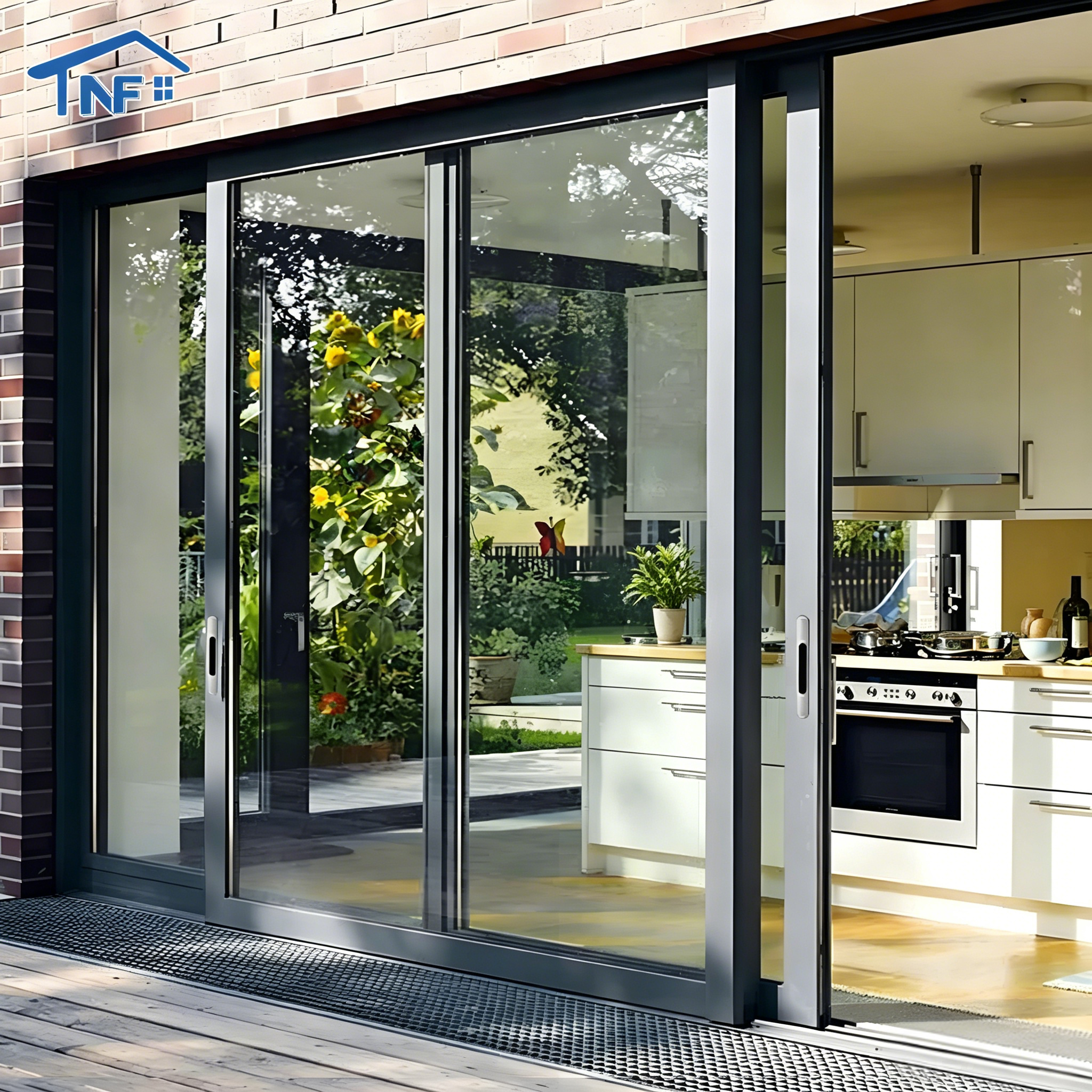 Sliding Door Modern House Aluminum Windows And Doors Design Triple Double Glass Sliding Doors For Outdoor &amp; Interior Use