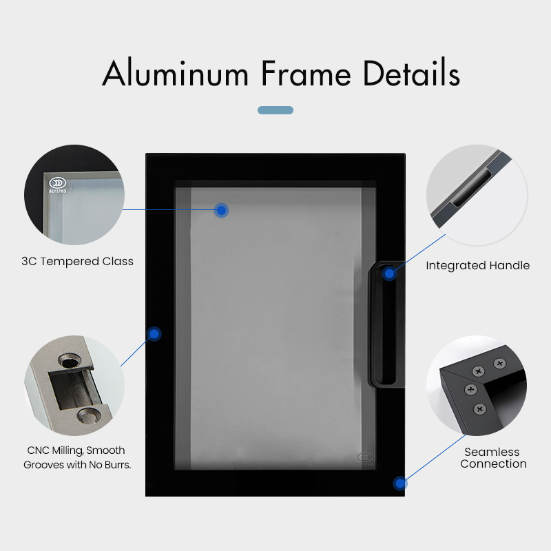 Oem Wholesale Aluminium Profile Wardrobe Door Tinted Glass Kitchen Cabinet Doors With Wholesale High Quality Deco Cabinet Doors