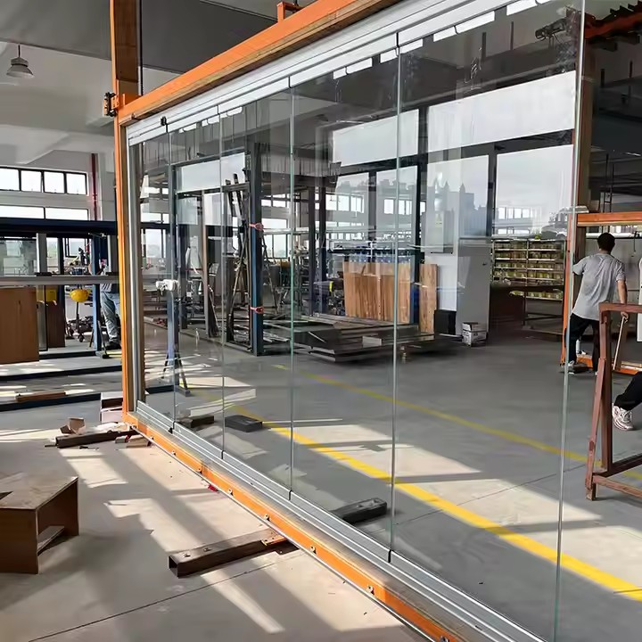 Glass Folding Door Hardware Details