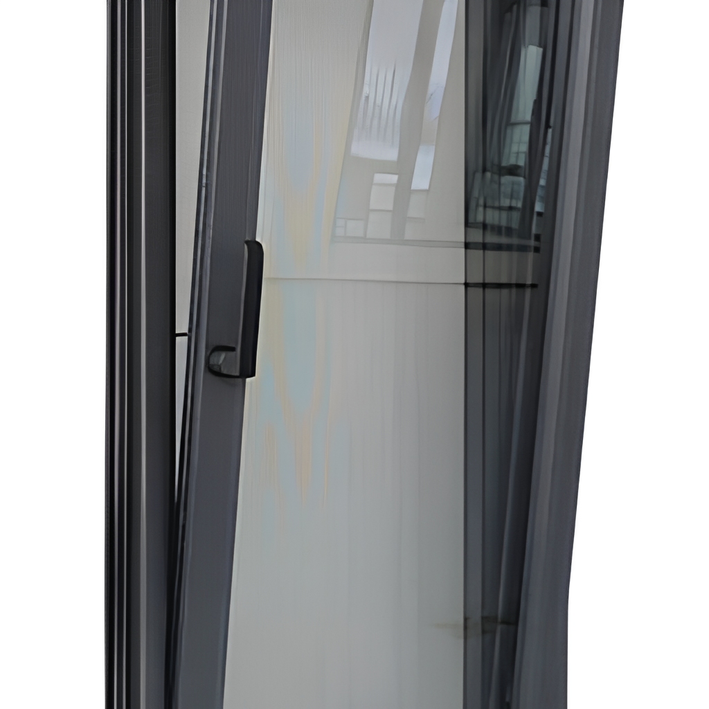 ZCSUNG Black Aluminum Casement Window Slim Narrow Frame Tilt Turn Ventilation Sound Insulated for Villa Apartment Projects