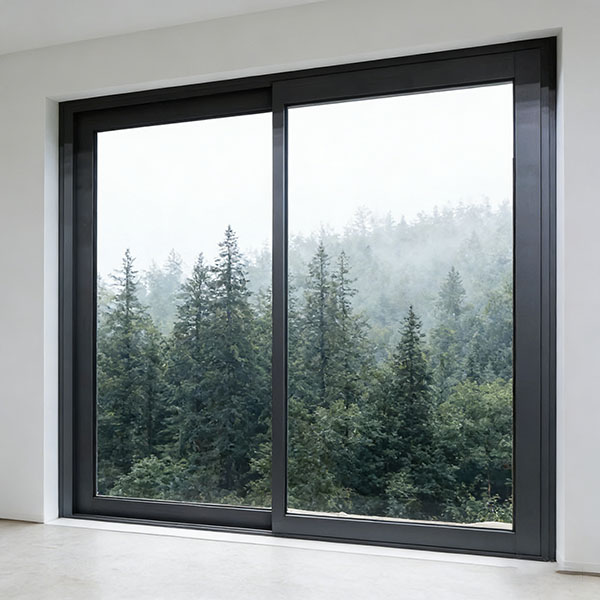 Modern Double Glazed Thermal Break Aluminum Sliding Windows with Low-E Glass Mosquito Net Energy Star Qualified for Hotel Use
