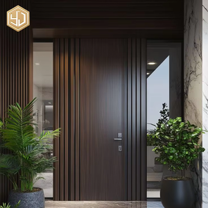 Modern Luxury Cast Aluminum Anti-Theft Main Entrance Door Explosion Proof Security Villa Apartment Exterior Front Door