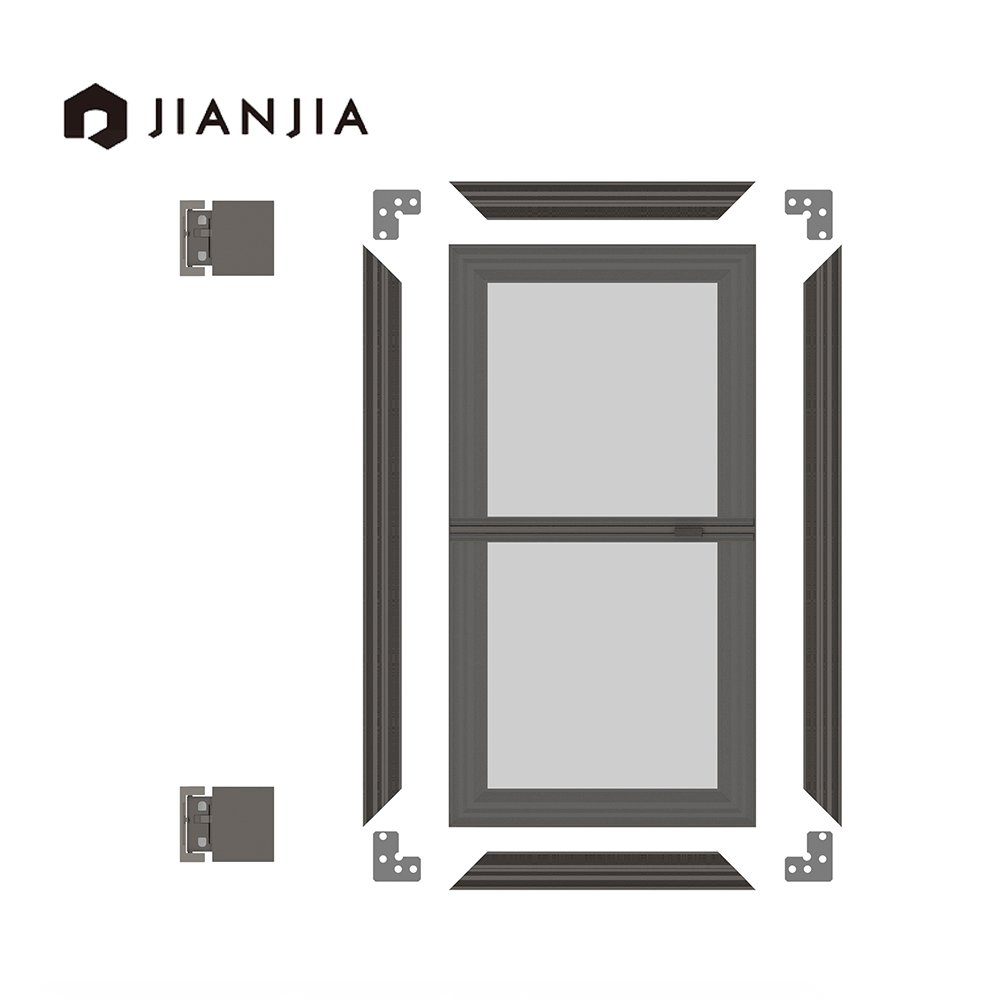 Matte Black Kitchen Cabinet Door with Aluminum Frame Anti-Corrosion Glass Aluminum Profile