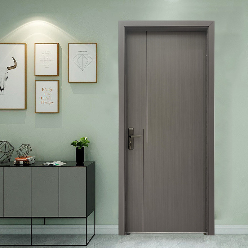 Foshan Aluminum Alloy Anti-Theft Bedroom Door Household Soundproof Environmentally Friendly All-Aluminum Interior Study Door