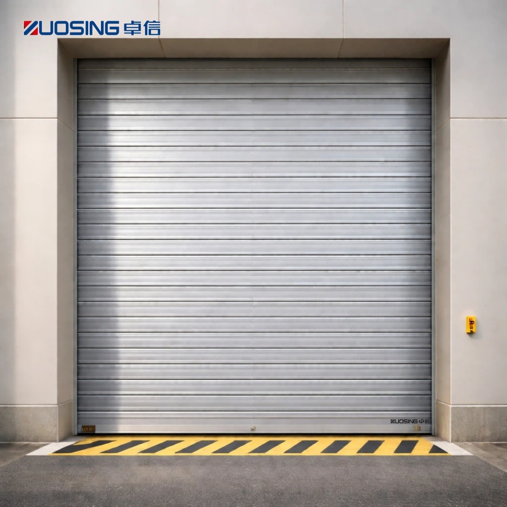 Rigid Rapid Door Aluminum 6063-T5 5m X 5m Infrared Safety 1.5m/s for Logistics Warehouse Main Entrance